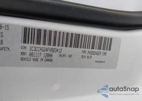 2015 Chrysler 300 300S z USA, uszkodzony, nr VIN 2C3CCAGG4FH923412